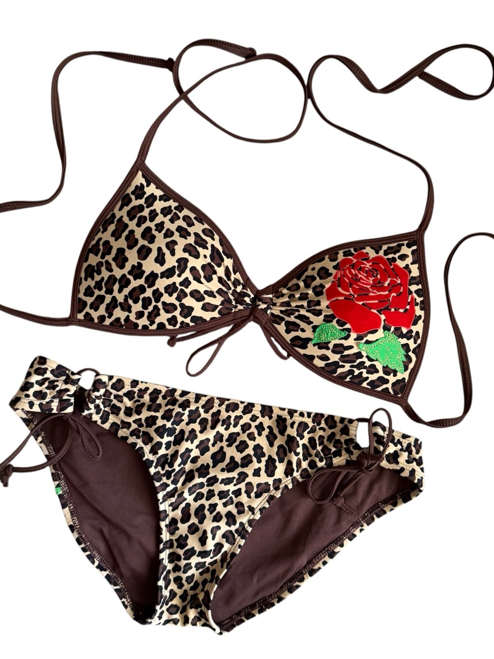 Body Glove Leopard Print Bikini Set Size XS